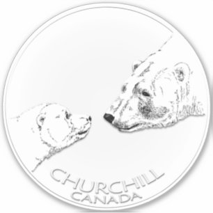 Churchill Sticker Churchill Polar Bären Art Decals