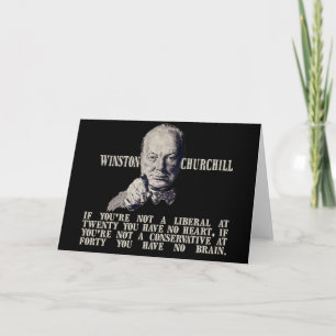 Churchill über die Konservativen und Liberalen Karte
