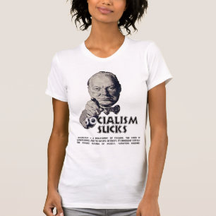 Churchill Zitat:  Sozialismus ist zum Kotzen! T-Shirt
