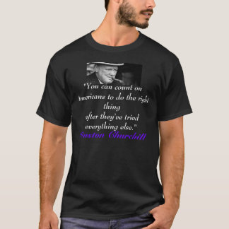 churchill Zitat T-Shirt