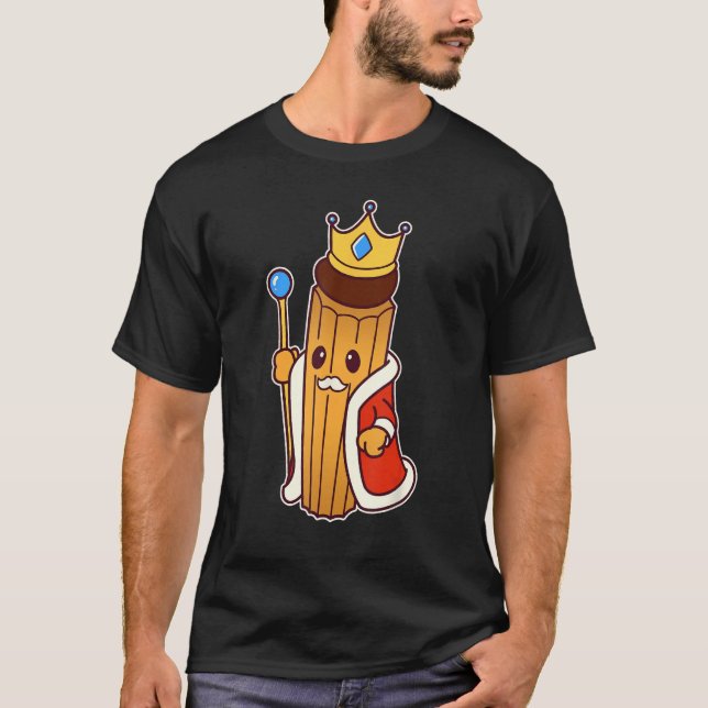 Churro King - Spanish  Portuguese Cuisine T-Shirt (Vorderseite)