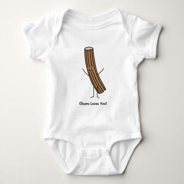 Churro Lieben Sie! Baby Strampler (Vorderseite)