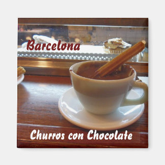 Churros con Chocolate, Barcelona Magnet