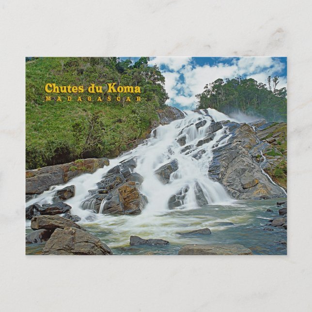 Chutes du Koma, Madagaskar Postkarte (Vorderseite)