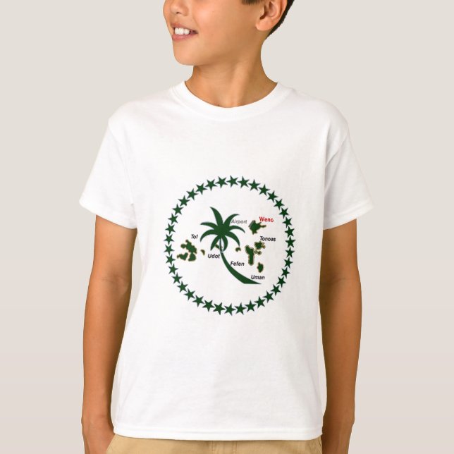 Chuuk Flagge T-Shirt (Vorderseite)