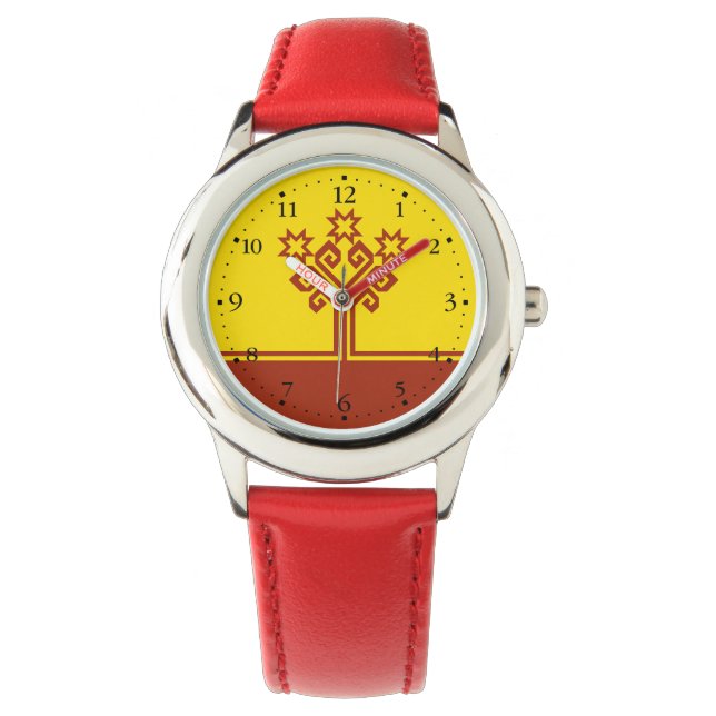 Chuvashia Flag Armbanduhr (Vorderseite)