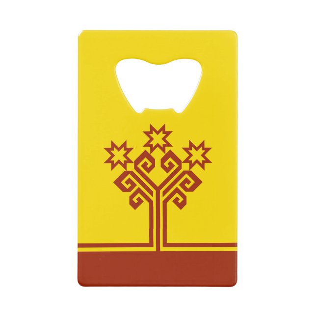 Chuvashia Flag Geldbeutel Flaschenöffner (Vorderseite)