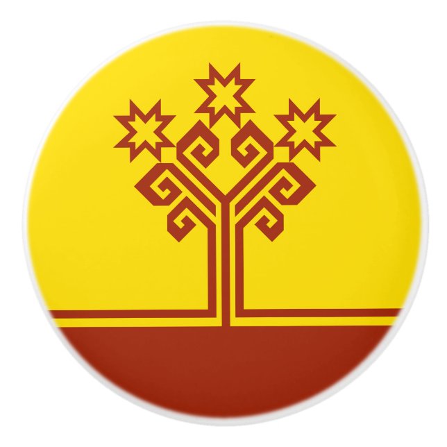 Chuvashia Flag Keramikknauf (Vorderseite)