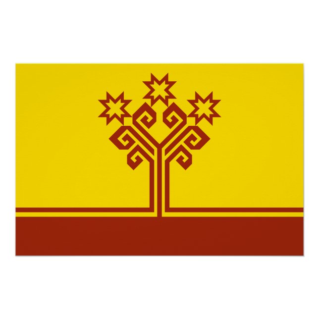 Chuvashia Flag Poster (Vorderseite)