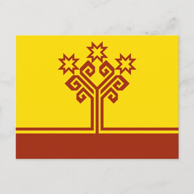 Chuvashia Flag Postkarte (Vorderseite)