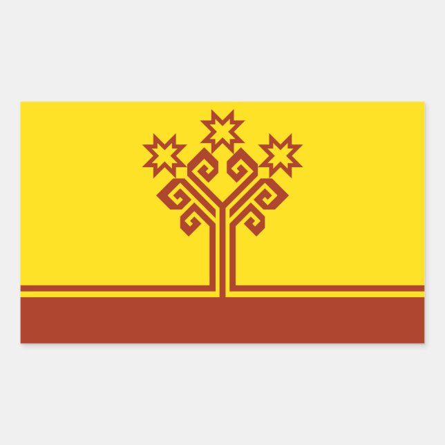 Chuvashia Flag Rechteckiger Aufkleber (Vorderseite)