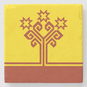 Chuvashia Flag Steinuntersetzer