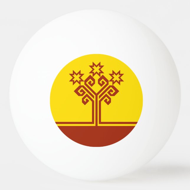 Chuvashia Flag Tischtennisball (Vorderseite)