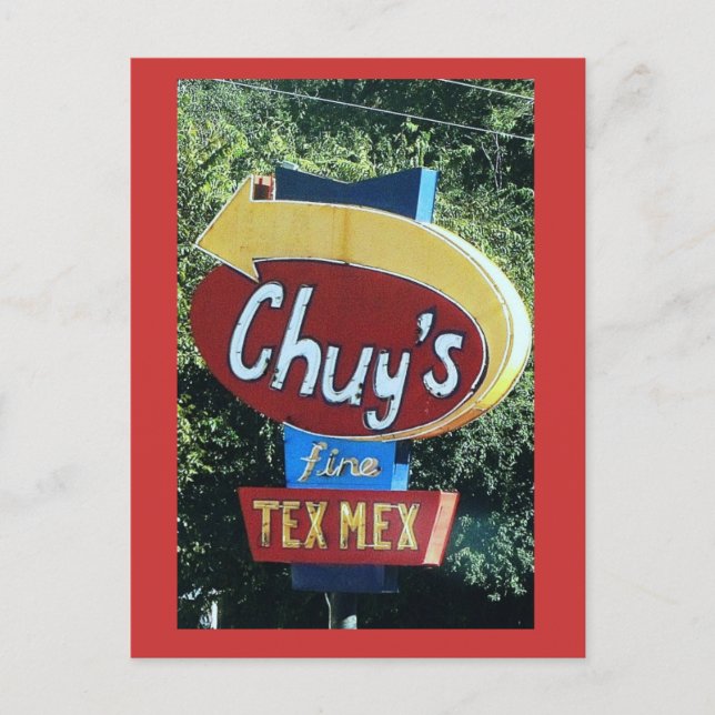 Chuy's Fine Tex Mex Postkarte (Vorderseite)