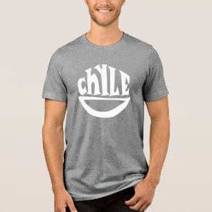 Chyle Smile Logo Grau/Weiß-T - Shirt