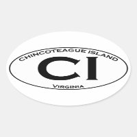 CI - Chincoteague Island Oval Logo
