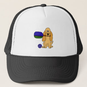 CI, Pickleball Cockerspaniel-Cartoon Truckerkappe