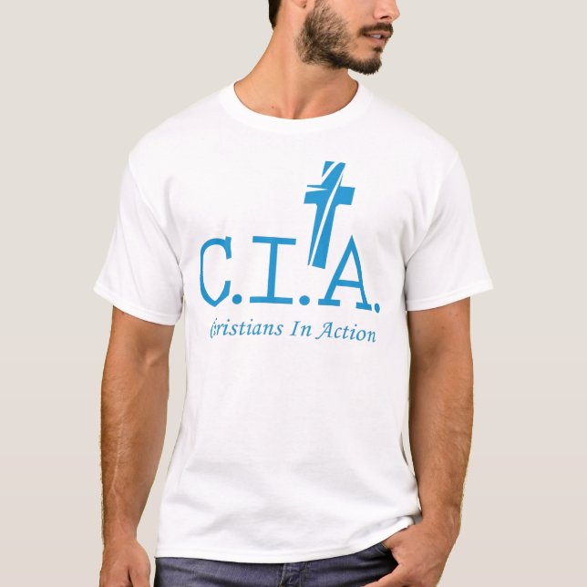 CIA-Agenten zum Lord Christians In Action T-Shirt (Vorderseite)