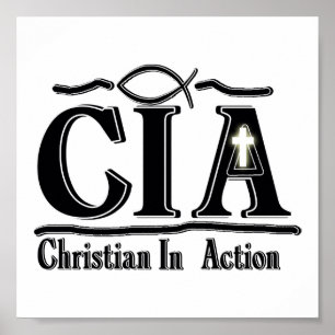 CIA CHRISTLICH IN AKTION ACRONYM POSTER