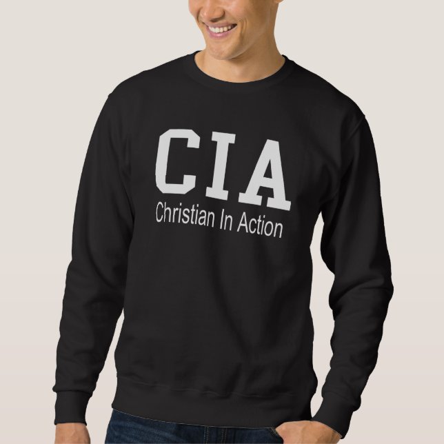 Cia Christlich in Aktion Sweatshirt (Vorderseite)