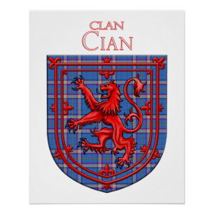 Cian von Ely Tartan Scottish Kariert Poster