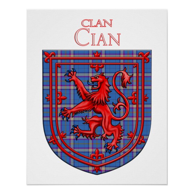 Cian von Ely Tartan Scottish Kariert Poster (Vorderseite)