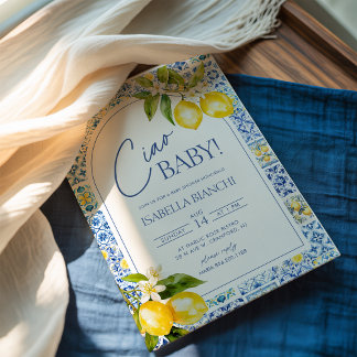 Ciao Baby Amalfi Coast Lemon Babydusche Einladung