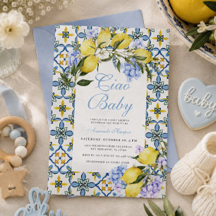 Ciao Baby Amalfi-Küste Zitrone Italien Baby Shower Einladung