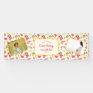 Ciao Baby Baby Shower Personalisiert Italienisch Banner