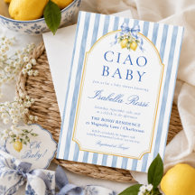 Ciao Baby Blue Streifen Italienische Zitrone