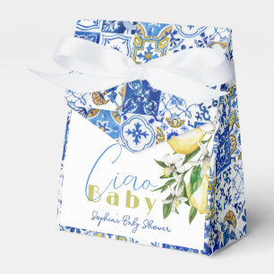 Ciao Baby Blue Tile Citrus Lemon Babydusche Geschenkschachtel
