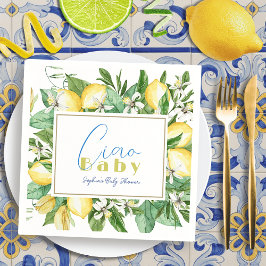 Ciao Baby Citrus Lemon Baby Shower Serviette