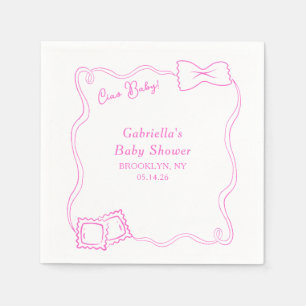 Ciao Baby Handgezogene Pasta Italienische Babydusc Serviette