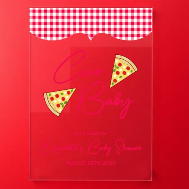Ciao Baby Italian Baby Shower Acrylschild (Von Creator hochgeladen)