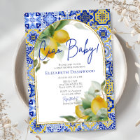 Ciao Baby Italian Blue Tile Lemons Baby Dusche