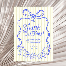 Ciao Baby Italian Lemons Baby Dusche Dankeskarte