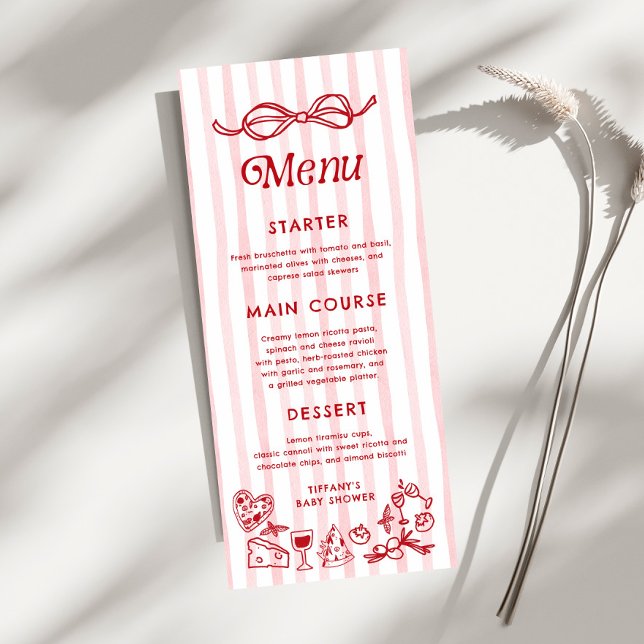 Ciao Baby Italian Lemons Baby Dusche Menükarte (Von Creator hochgeladen)