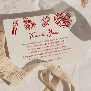 Ciao Baby Italian Pizza Baby Dusche Dankeskarte