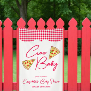 Ciao Baby Italienische Babyparty Banner