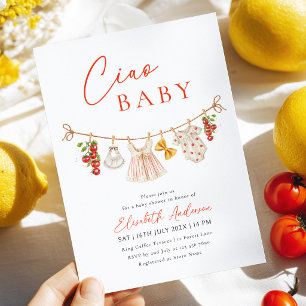 Ciao Baby Italienische Babyparty-Einladung Einladung