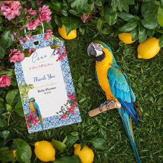 Ciao Baby Italienische Blaue Fliesen Zitronen Baby Geschenkanhänger
