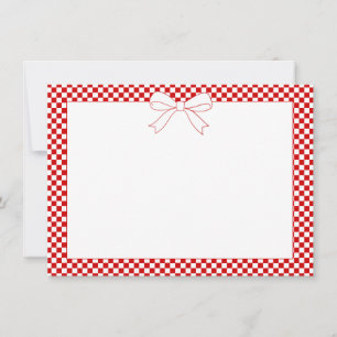 Ciao Baby! Italienische rote Schleife Baby Shower  Mitteilungskarte