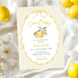 Ciao Baby Lemon Citrus Babyparty-Einladung Einladung