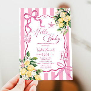 Ciao Baby Lemon Italienische Amalfi Mädchen Baby S Einladung