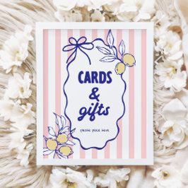 CIAO BABY Lemon Mediterranean Cards & Geschenke Un Poster