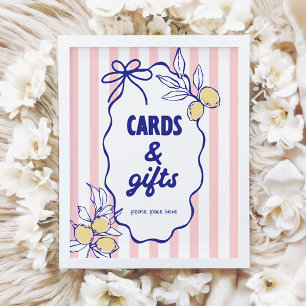 CIAO BABY Lemon Mediterranean Cards & Geschenke Un Poster