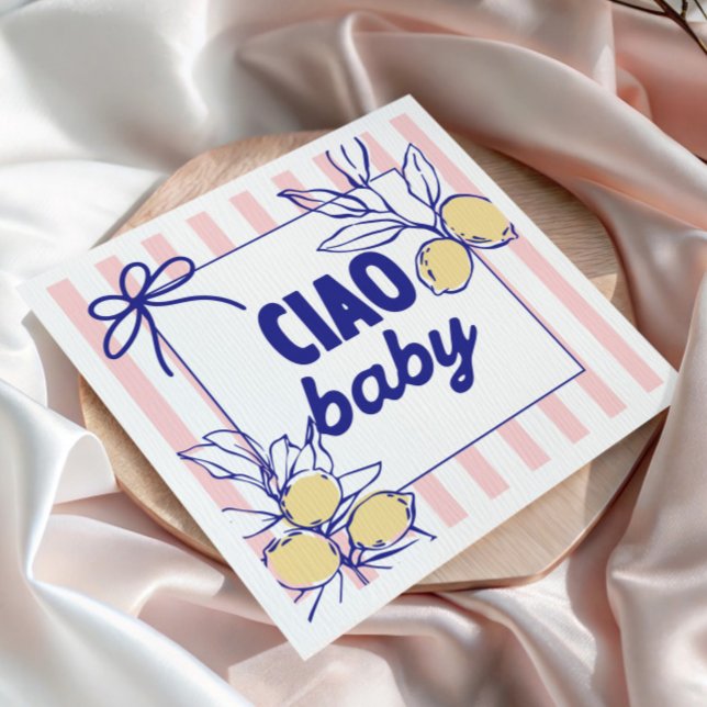 CIAO BABY Lemon Mediterranes Amalfi Serviette (Von Creator hochgeladen)