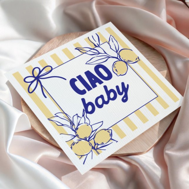 CIAO BABY Lemon Mediterranes Amalfi Serviette (Von Creator hochgeladen)