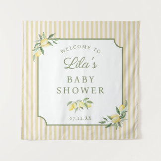 Ciao Baby Lemon Shower Hintergrund Wandteppich