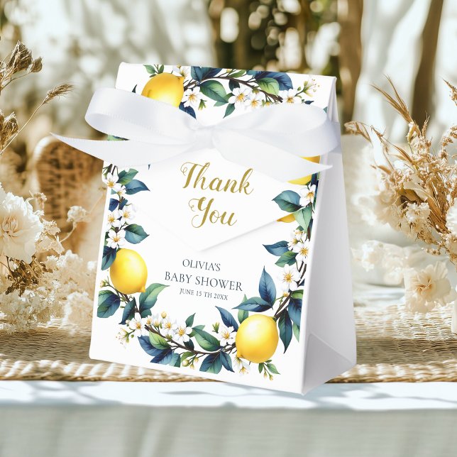 Ciao Baby Lemon Wreath Favor Boxes | Amalfi Citrus Geschenkschachtel (Von Creator hochgeladen)